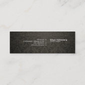Elegant Damask Graphic Designer Visitekaartje (Achterkant)