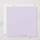 Elegant Damask Heilige Baptisme Uitnodiging (laven (Achterkant)