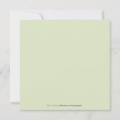 Elegant Damask Heilige Baptisme Uitnodiging (limoe (Achterkant)