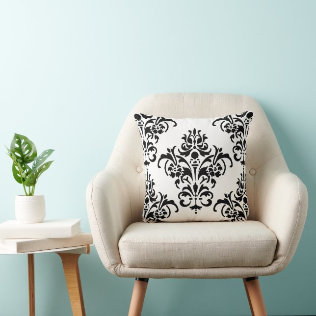 Elegant Damask Jumbo Sierkussen (Stoel)