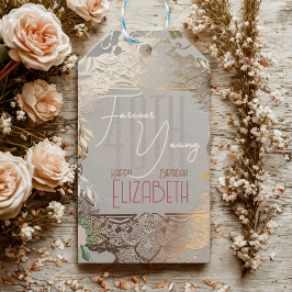  Elegant Damask Kant Gouden Patroon Gift Label Cadeaulabel