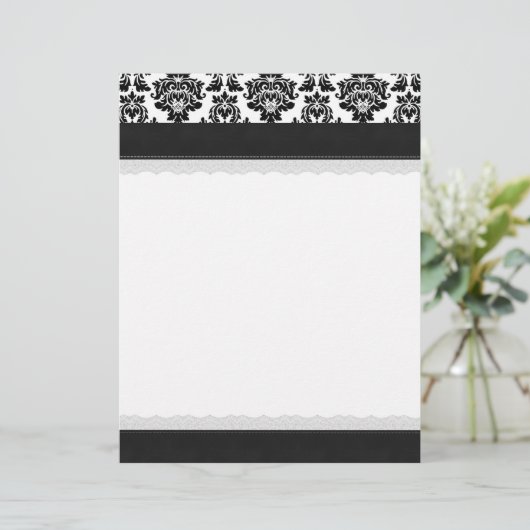 Elegant damask letterhead (Staand voorkant)