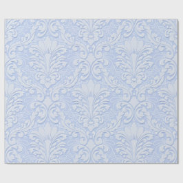 Elegant Damask light blue Cadeaupapier