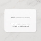 Elegant Damask met Monogram (afsprakenkaart) Afsprakenkaartje (Achterkant)