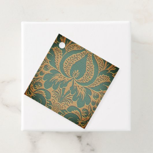 Elegant Damask Moederdag Bedankjes Labels (In situ)