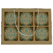 Elegant Damask Moederdag Groot Cadeauzakje (Achterkant)