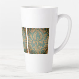 Elegant Damask Moederdag Latte Mok