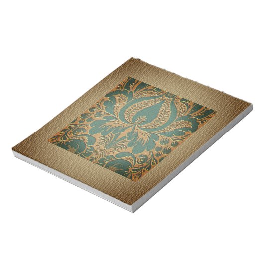 Elegant Damask Moederdag Notitieblok (Linkerzijde)