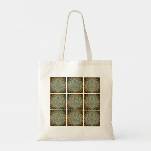 Elegant Damask Moederdag Tote Bag (Achterkant)