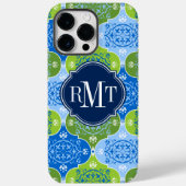Elegant Damask Monogram Case-Mate iPhone Case (Achterkant)