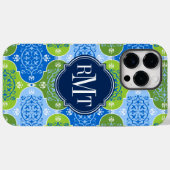 Elegant Damask Monogram Case-Mate iPhone Case (Achterkant (horizontaal))