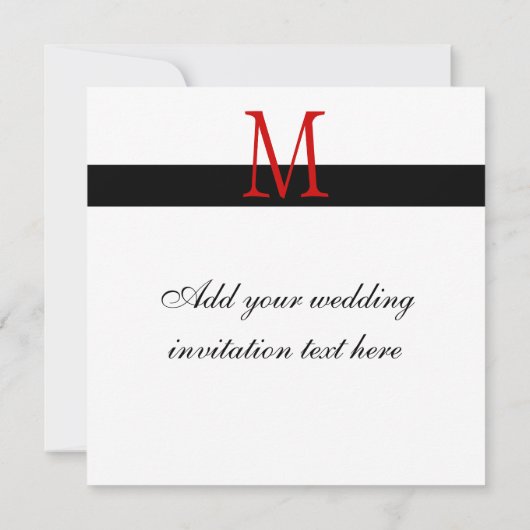 Elegant Damask Monogram Weddenschap Rood Kaart (Achterkant)