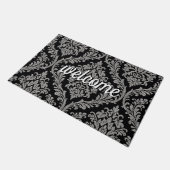 Elegant Damask Patroon "Welkom" Deurmat (Schuin)