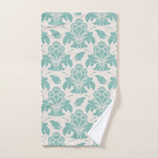 Elegant Damask Pattern Bad Handdoek (Handdoek)