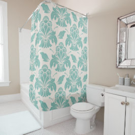 Elegant Damask Pattern Douchegordijn