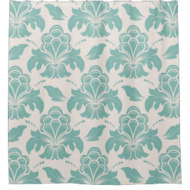 Elegant Damask Pattern Douchegordijn