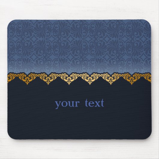 Elegant Damask Pattern Muismat (Voorkant)