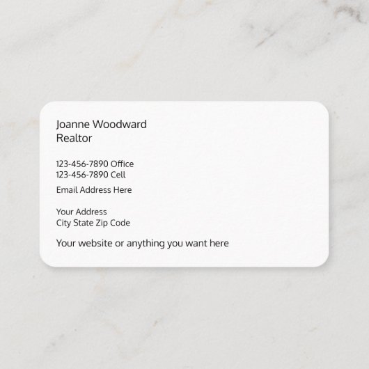 Elegant Damask Pattern Realtor Theme Visitekaartje (Achterkant)