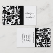 Elegant Damask Pattern Visitekaartje (Voorkant / Achterkant)