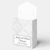 Elegant Damask Personaliseer Namen Bow Stropdas Br Bedankdoosjes (Geopend)