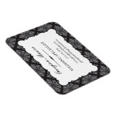 Elegant Damask Professioneel Bedrijf Magneet (Rechterzijde)