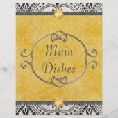 Elegant Damask Recipe Divider (Voorkant)