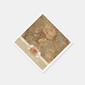  Elegant Damask Rozen servetten (Hoek)