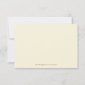 Elegant Damask RSVP-kaart (chocolade/crème) RSVP Kaartje (Achterkant)