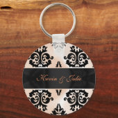 Elegant damask sleutelhanger (Voorkant)