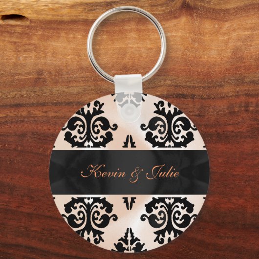 Elegant damask sleutelhanger (Voorkant)