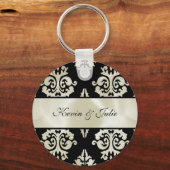Elegant damask sleutelhanger (Voorkant)