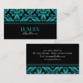 Elegant Damask Style Visitekaartje (Voorkant / Achterkant)