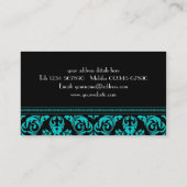 Elegant Damask Style Visitekaartje (Achterkant)