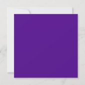Elegant Damask Swirl Invite [Paars] Kaart (Achterkant)