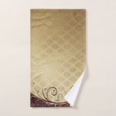 Elegant Damask , Swirls Bad Handdoek (Handdoek)