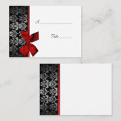 Elegant Damask Tafel Plaats Kaart Plaatskaartje (Voorkant / Achterkant)