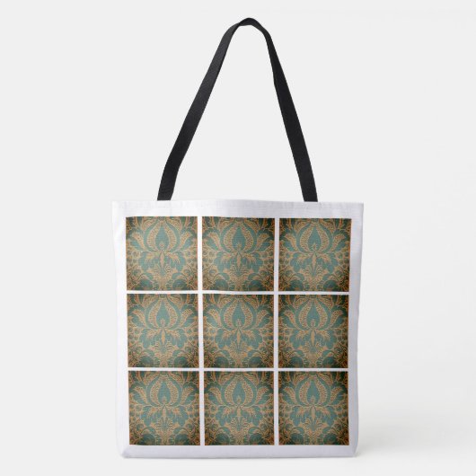 Elegant Damask Tote Bag (Voorkant)