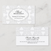 Elegant Damask Visitekaartje (Voorkant / Achterkant)