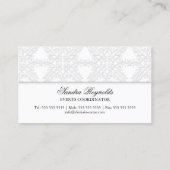 Elegant Damask Visitekaartje (Achterkant)