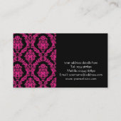 Elegant Damask Visitekaartje (Achterkant)