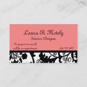 Elegant Damask Visitekaartje