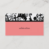 Elegant Damask Visitekaartje (Achterkant)