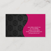 Elegant Damask Visitekaartje (Achterkant)