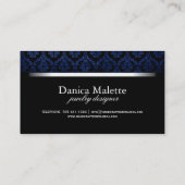 Elegant Damask Visitekaartjes (Achterkant)