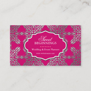 Elegant Damask Visitekaartjes