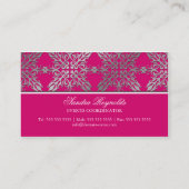 Elegant Damask Visitekaartjes (Achterkant)
