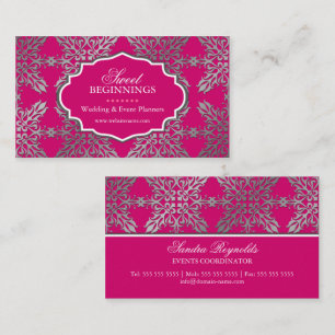 Elegant Damask Visitekaartjes