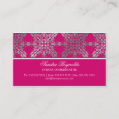 Elegant Damask Visitekaartjes (Achterkant)