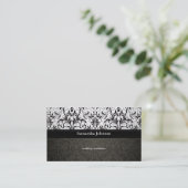 Elegant Damask Wedding Coordinator Visitekaartjes (Staand voorkant)