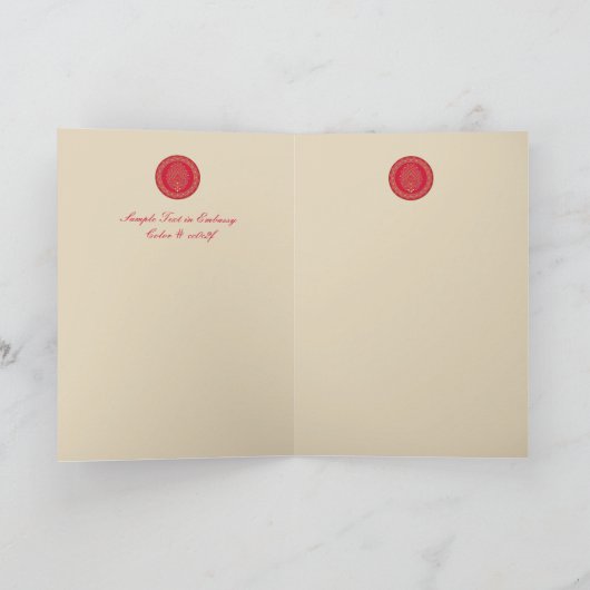 Elegant Damask Wedding - Innovation / Greeting Car (Binnen)